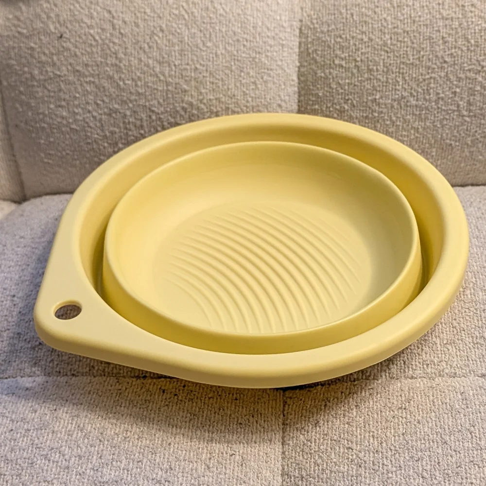 IKEA PEPPRIG Wash Tub, Foldable, Yellow, 10 ¾ 